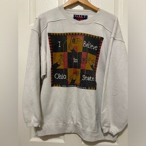 Vintage 1996 Flat Sand Ohio State Campus Heavyweight Sweatshirt L